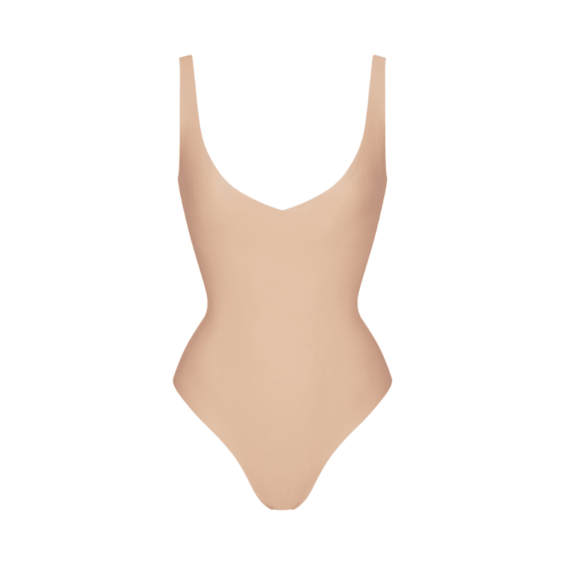 Adjustable Strap Thong Bodysuit - Slimming Body Vest