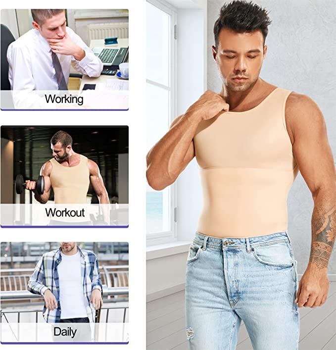 Compression Slimming Body Shaper For Men - Slimming Body Vest