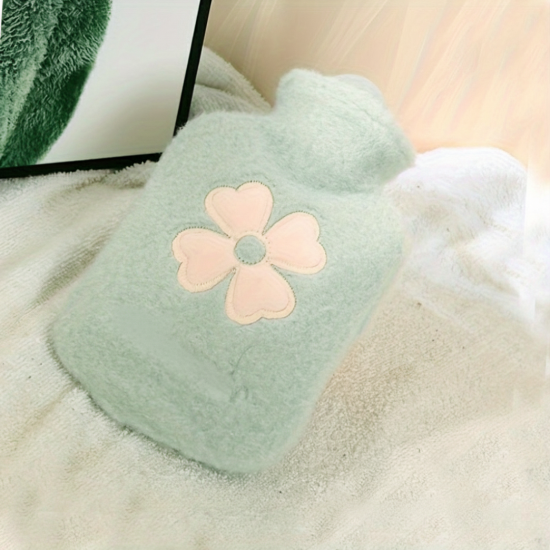 Portable Hot Water Bag With Soft Fleece Cover