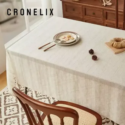 Nappe en coton et lin imperméable à l’huile décapante à thé quelques nappes de table