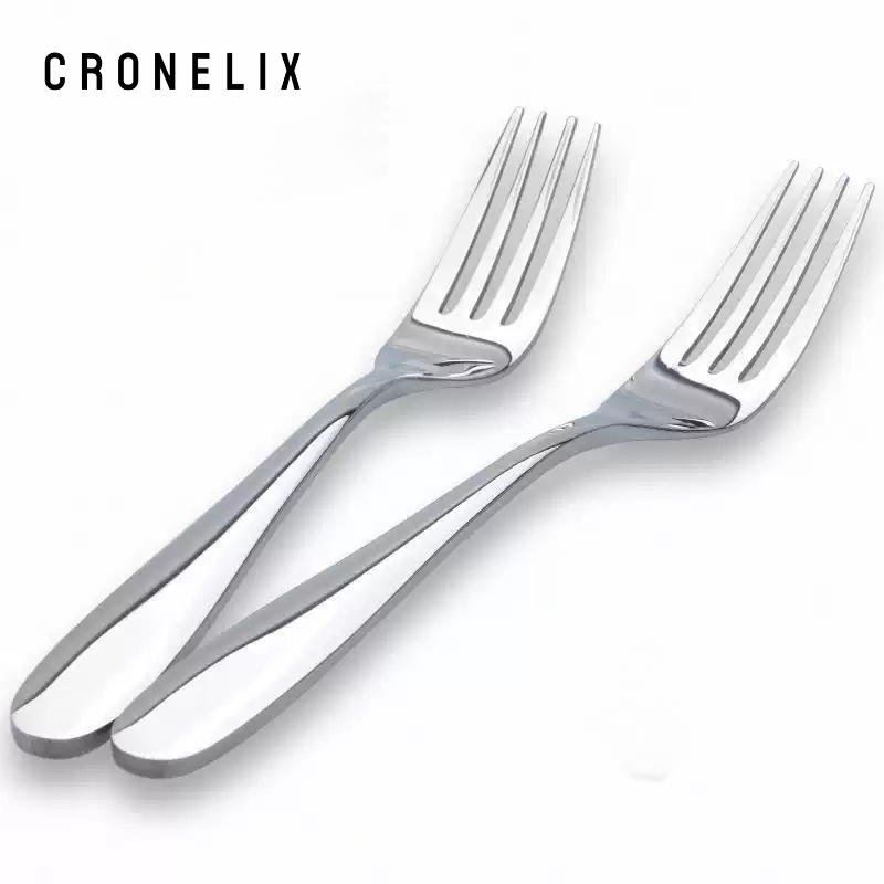 Fourche en acier inoxydable pour usage domestique avec manche long épaissi