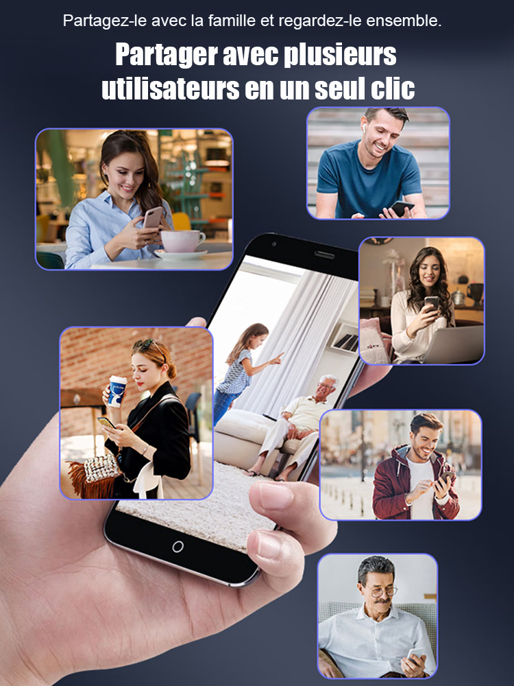 【3 mégapixels ultra haute définition】Caméra de surveillance sans fil à distance haute définition