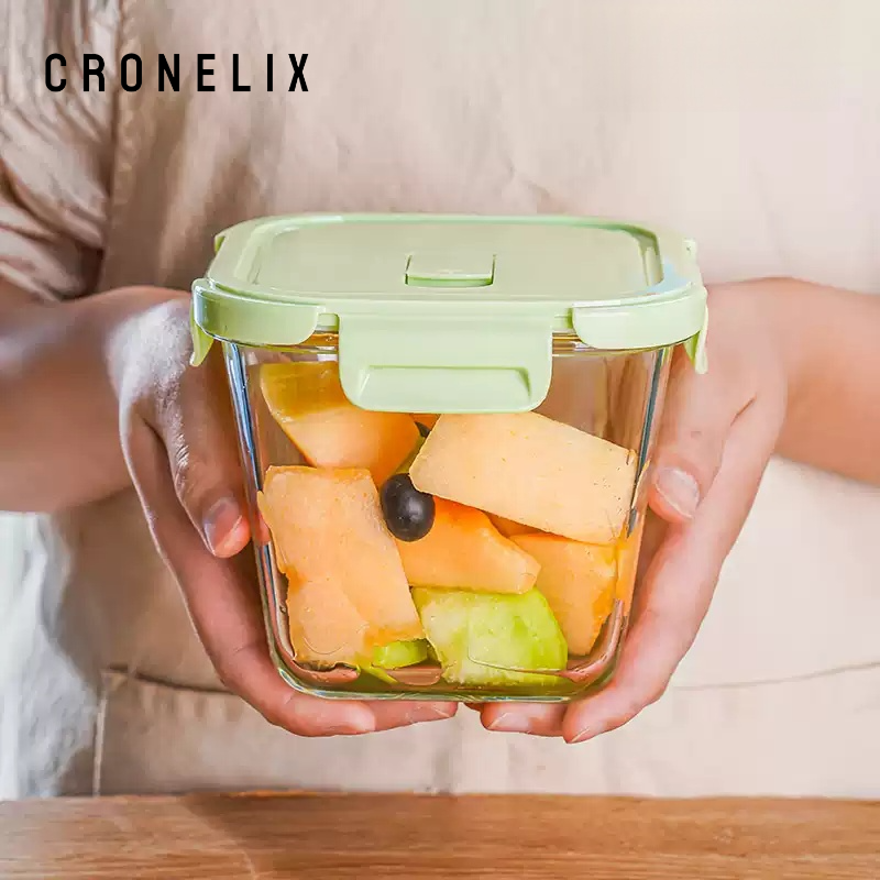 Verre carré soupe bowl lunch box