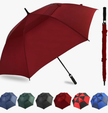 Selbstöffnender doppelter sturmsicherer Regenschirm