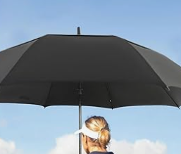 Selbstöffnender doppelter sturmsicherer Regenschirm