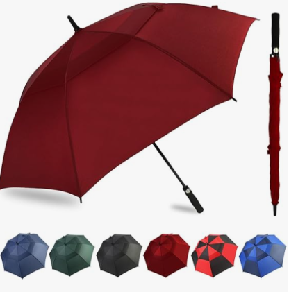 Selbstöffnender doppelter sturmsicherer Regenschirm