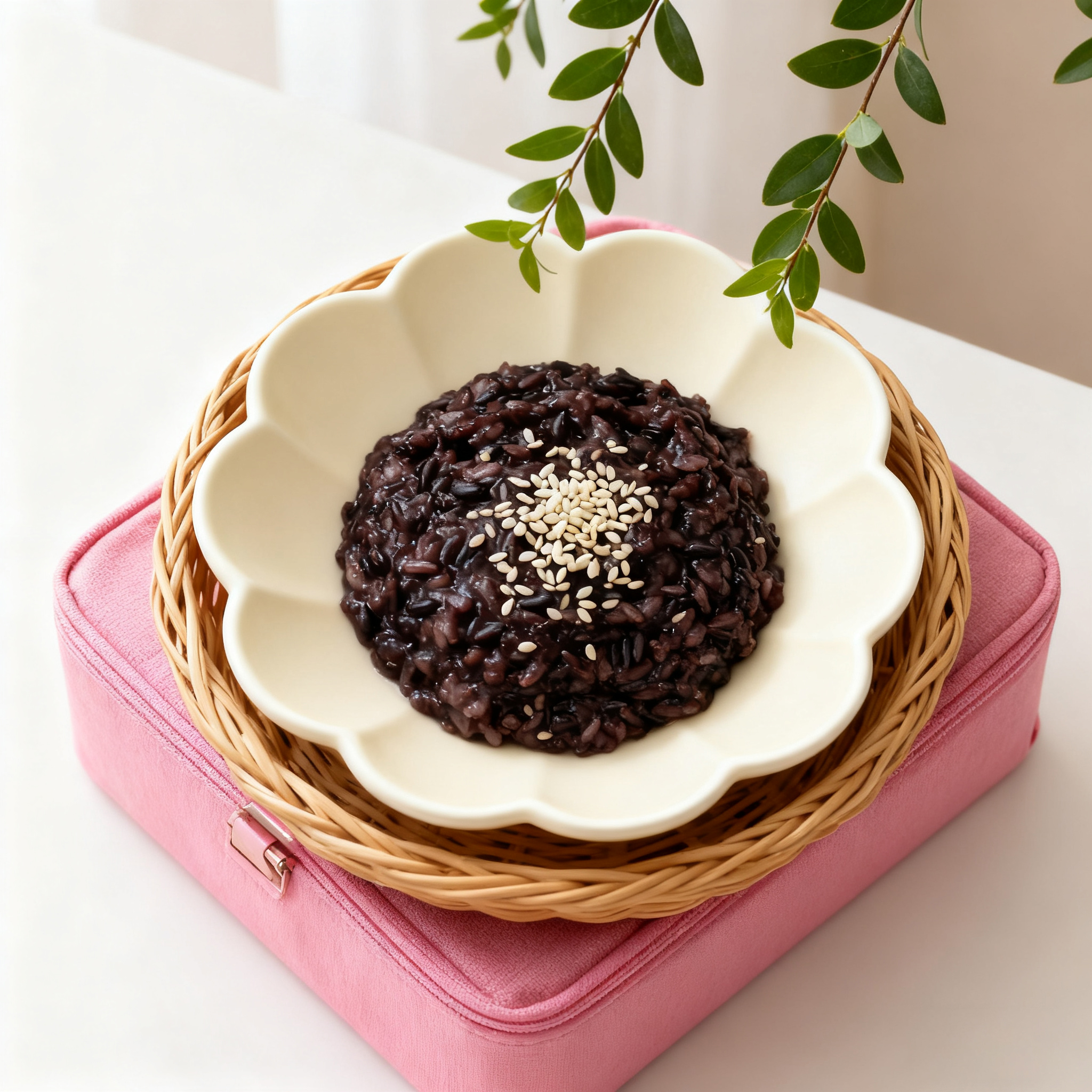 Assiette en céramique à pétales design