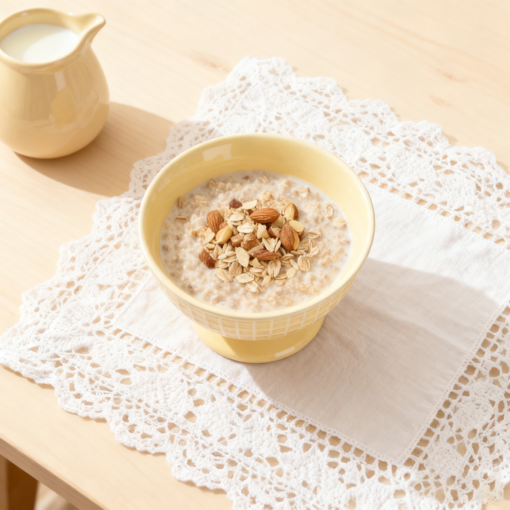 Bol en céramique texturé à pied haut