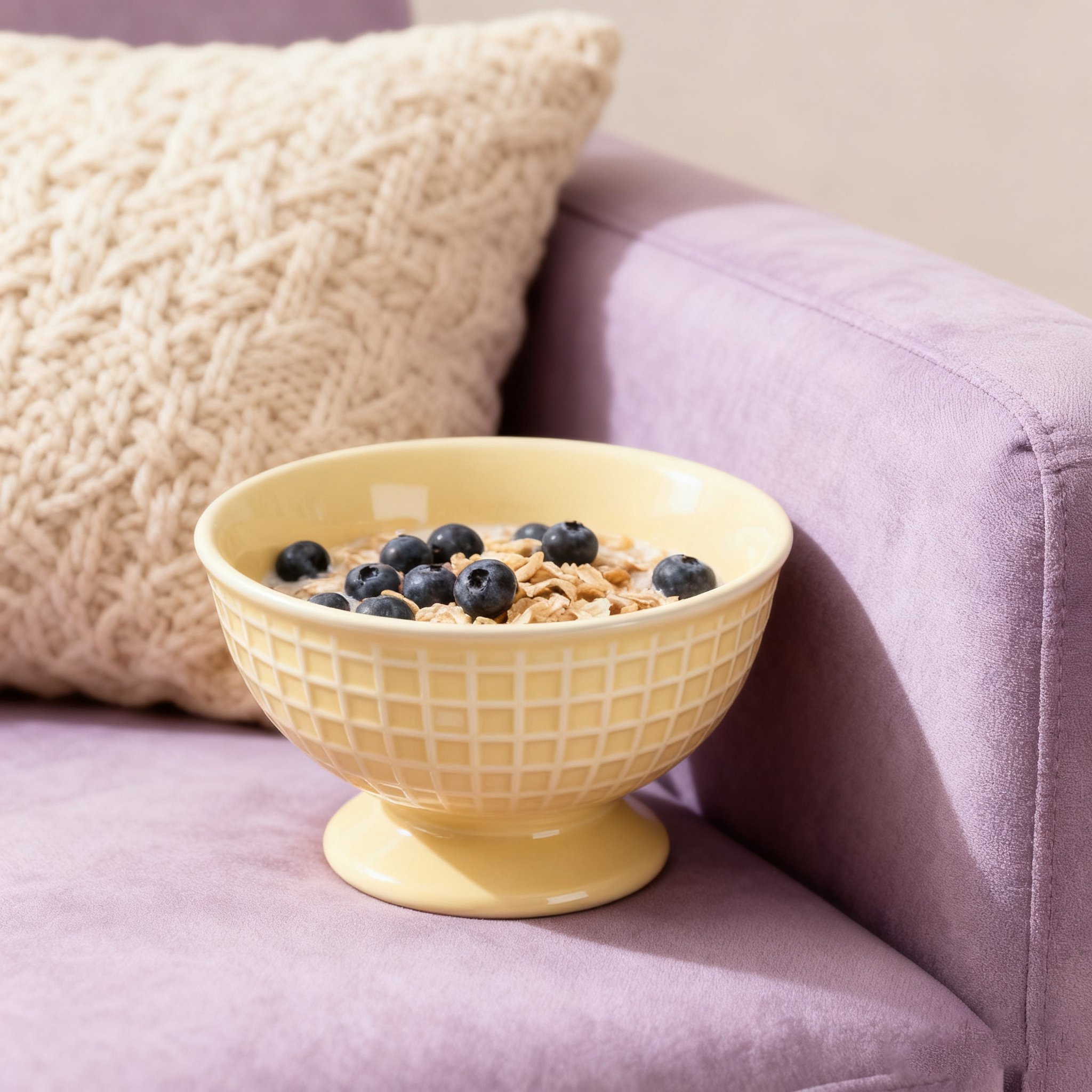 Bol à pied haut en céramique utilisé pour le service