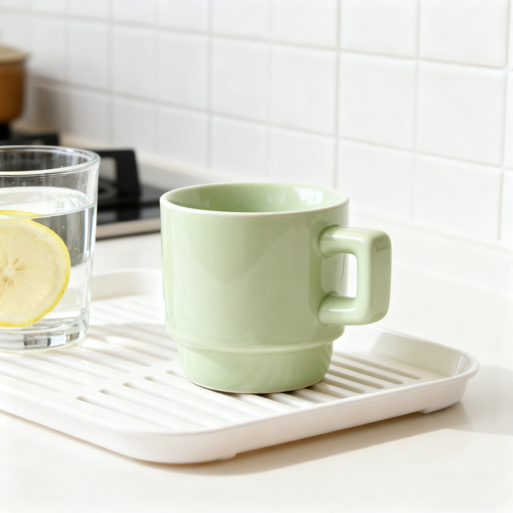 Tasse verte pomme verte