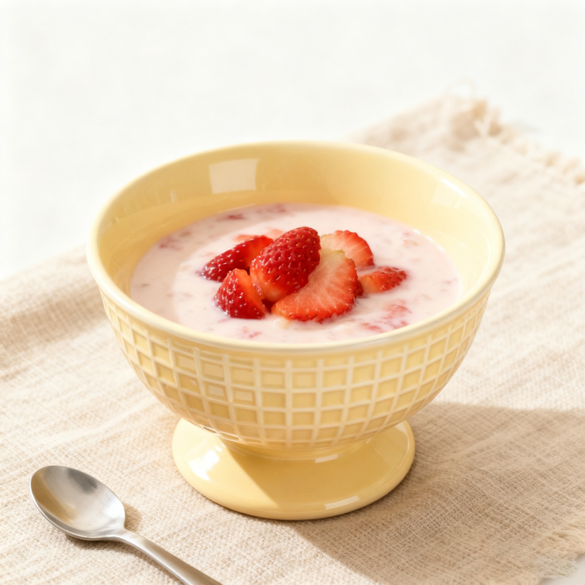 Bol en céramique texturé à pied haut