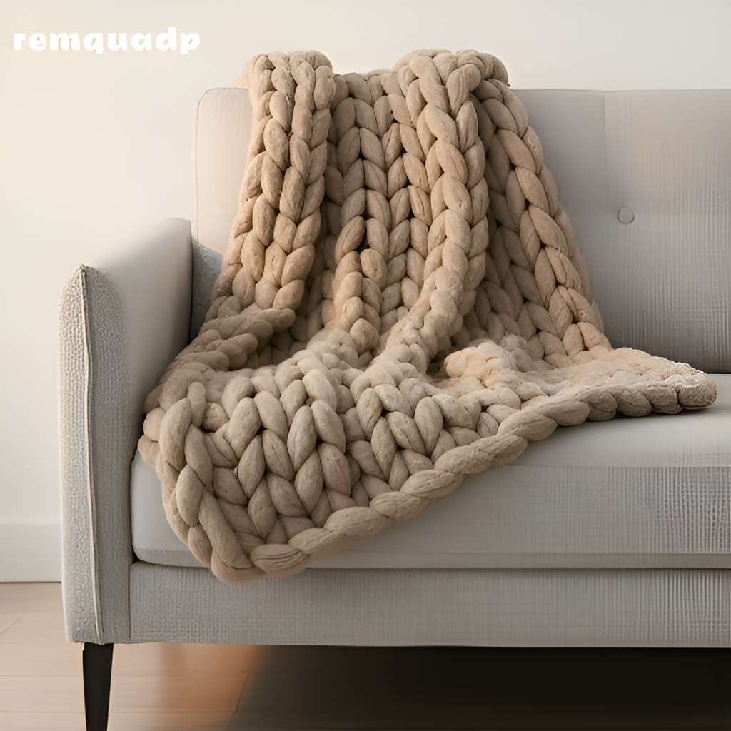 zimní zesílená deka na pohovku