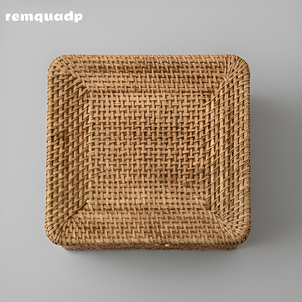 &Uacute;ložn&yacute; ko&scaron; z imitace ratanu na konferenčn&iacute; stolek