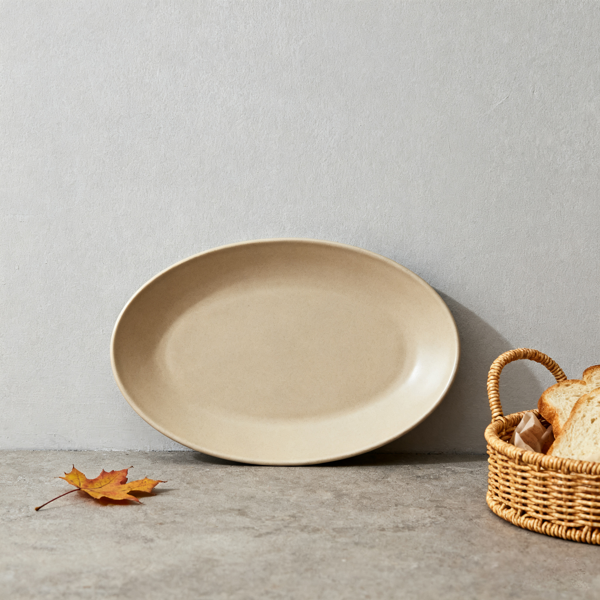 Assiette ovale en céramique(3 pièces)