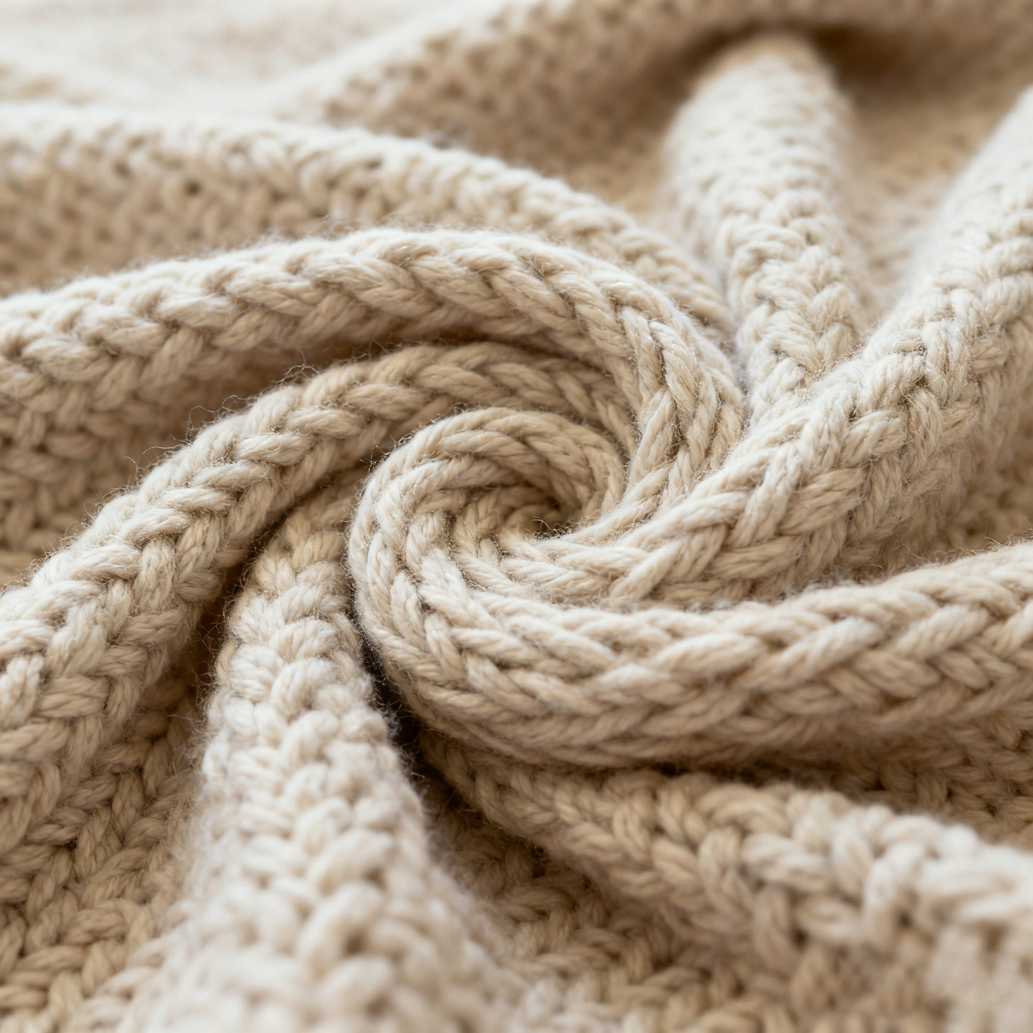 Couverture tricotée douce et chaude