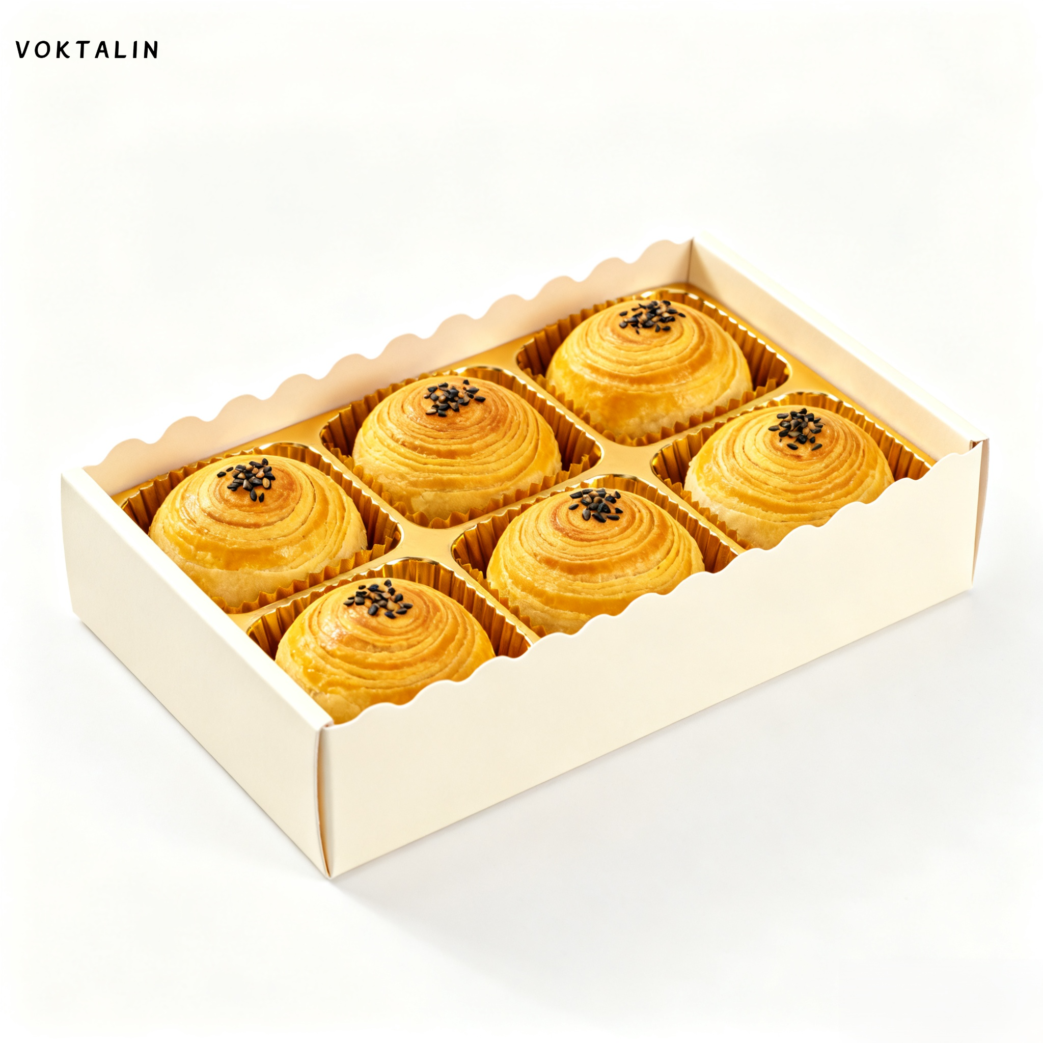 Pain croustillant au jaune d'œuf (6 pièces * 6 boîtes)