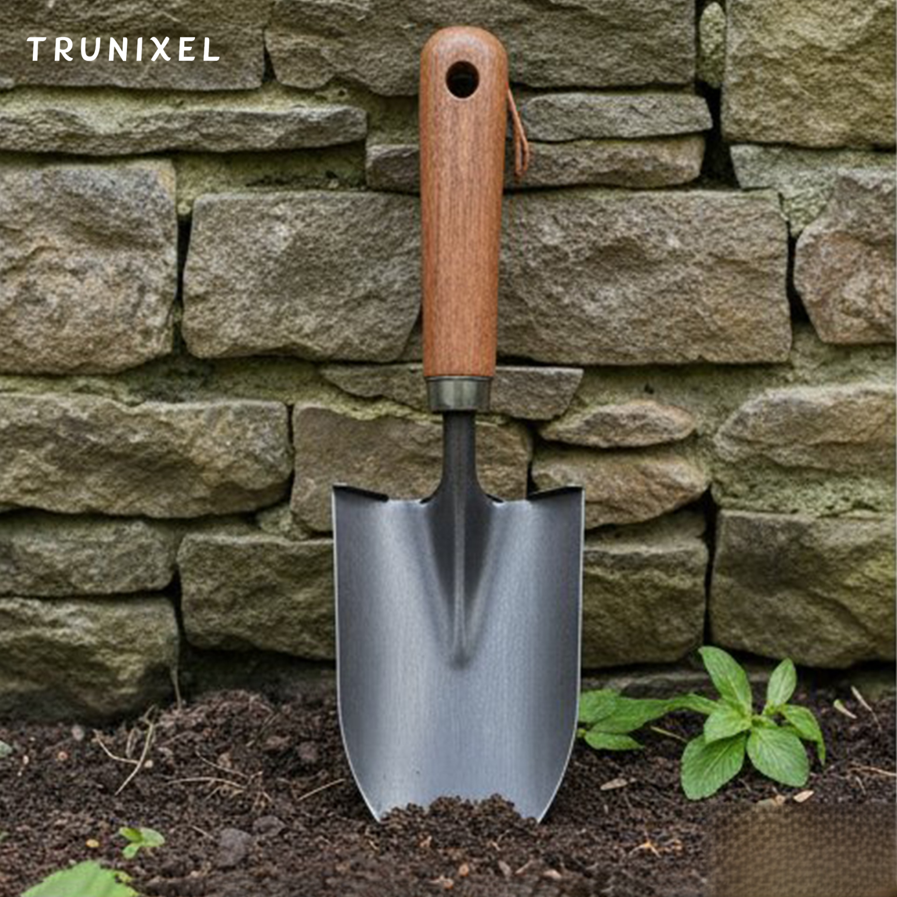 Pelle pointue en acier inoxydable