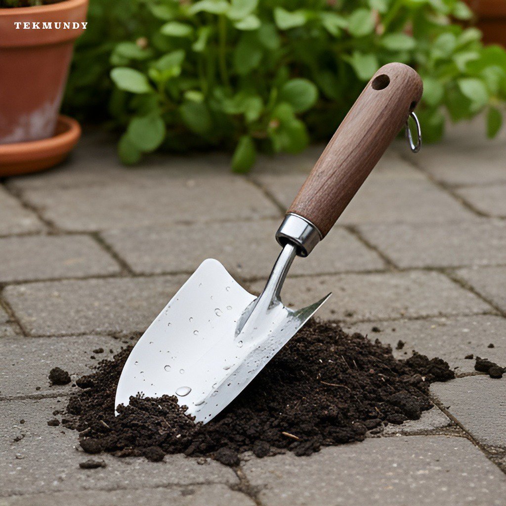 Robuste Gartenschaufel aus Metall im 3er Set