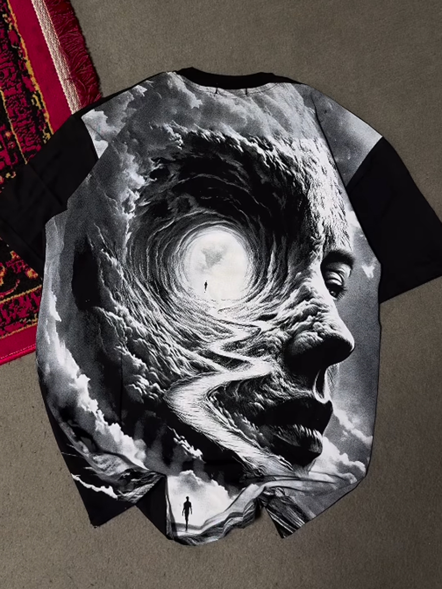 Men's Digital Print Short Sleeve Top