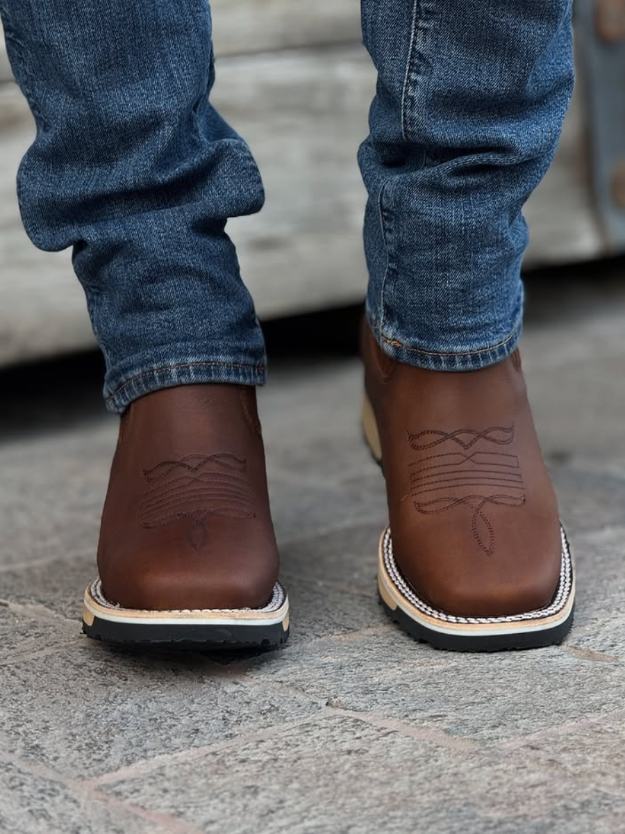 New Model Available Cowboy Bootie Double Density Sole In Honey Crazy