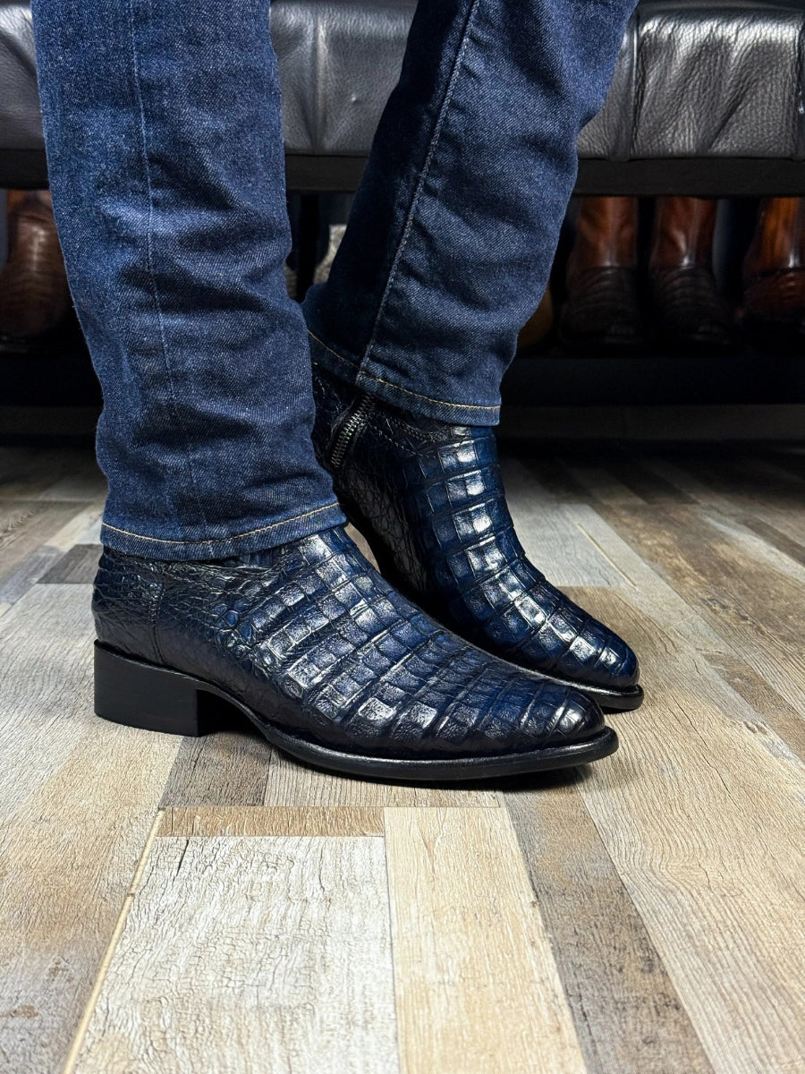 Full Crocodile Fuscus Boots Oval