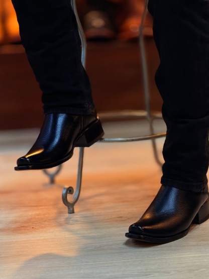 Nevada Black Deerskin Boots