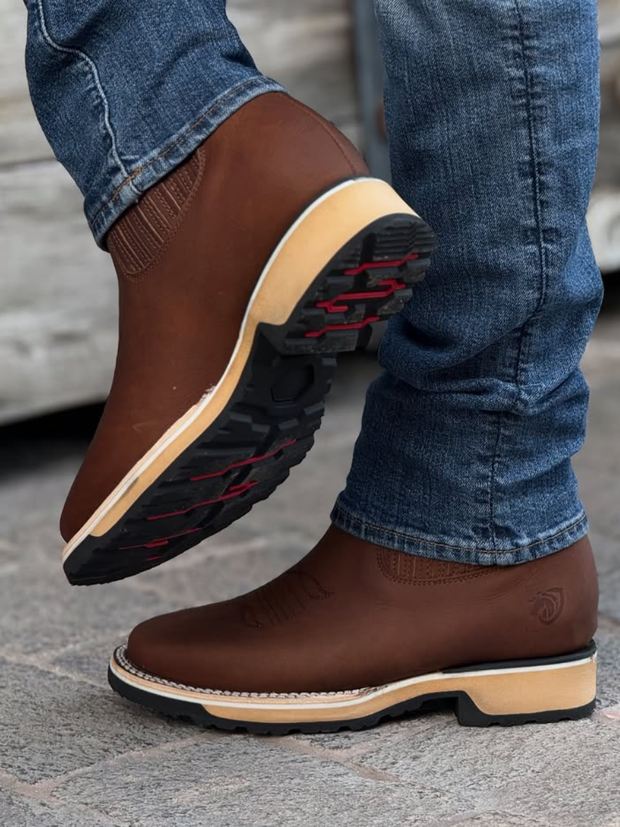 New Model Available Cowboy Bootie Double Density Sole In Honey Crazy