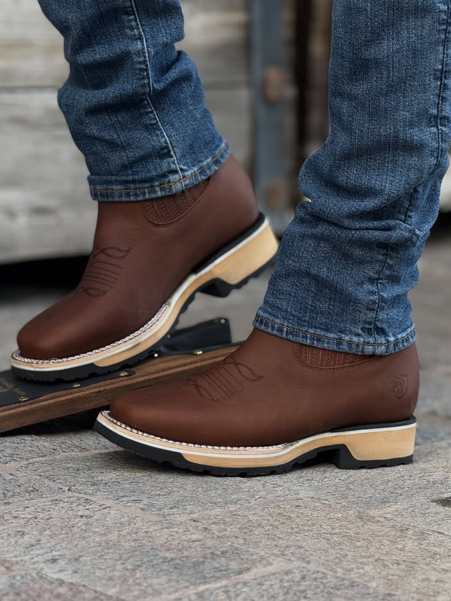 New Model Available Cowboy Bootie Double Density Sole In Honey Crazy