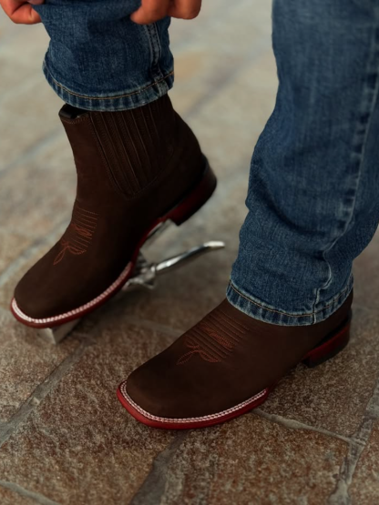 Brown Bull Ringle Cowboy Boots