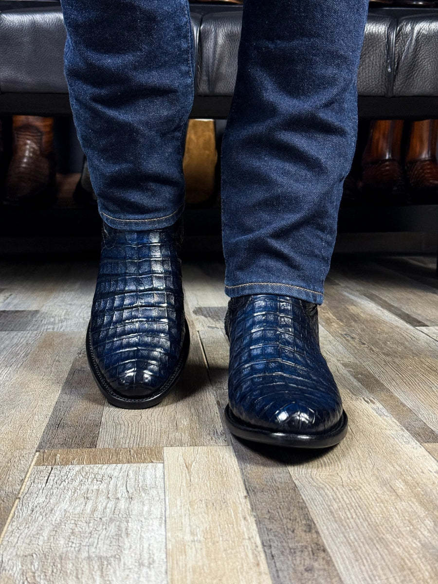 Full Crocodile Fuscus Boots Oval