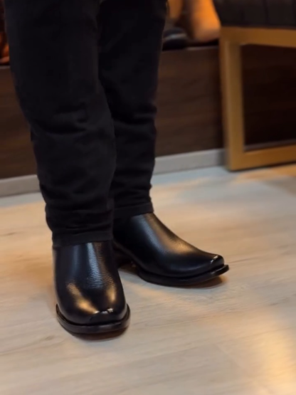 Nevada Black Deerskin Boots