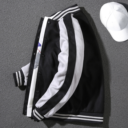 [Copy]Handsome reversible jacket men's autumn and winter trendy hooded slim jacket