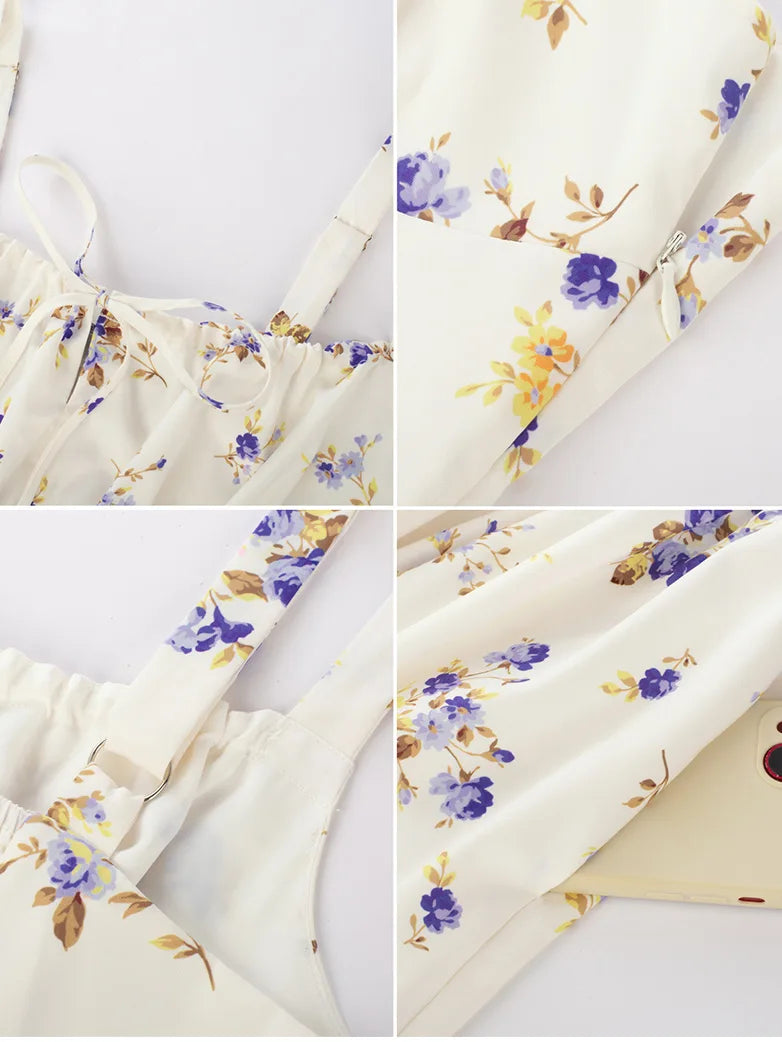 Women 2025 Summer Comfy Floral Dress with Pocket