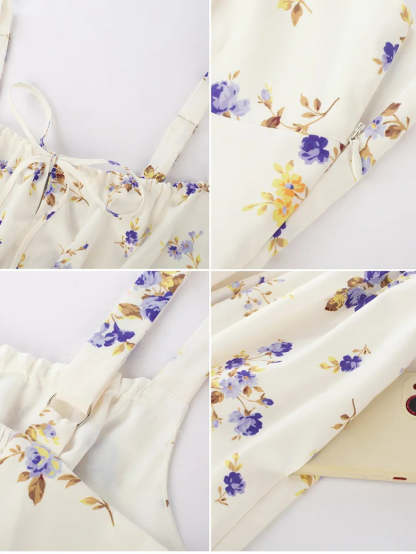 Women 2025 Summer Comfy Floral Dress with Pocket