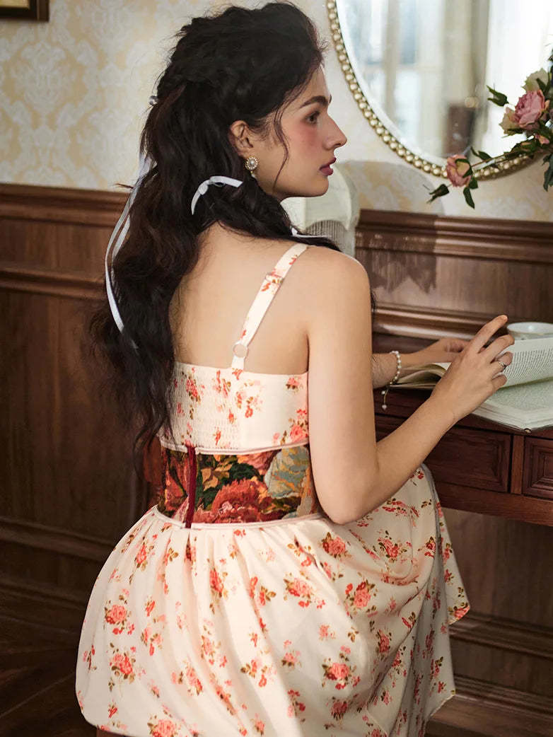 Women 2025 Summer Comfy Floral Dress with Pocket