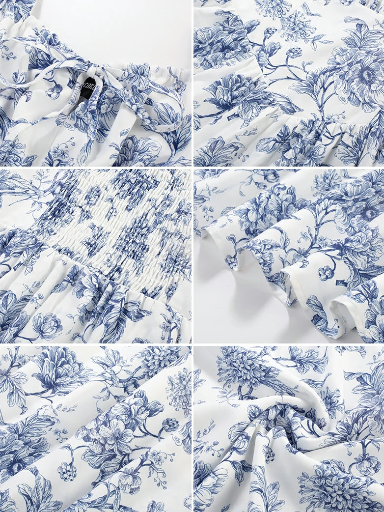 Women 2025 Summer Comfy Floral Dress with Pocket