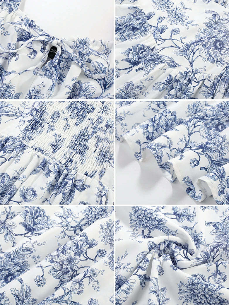 Women 2025 Summer Comfy Floral Dress with Pocket