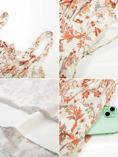 Women 2025 Summer Comfy Floral Dress with Pocket