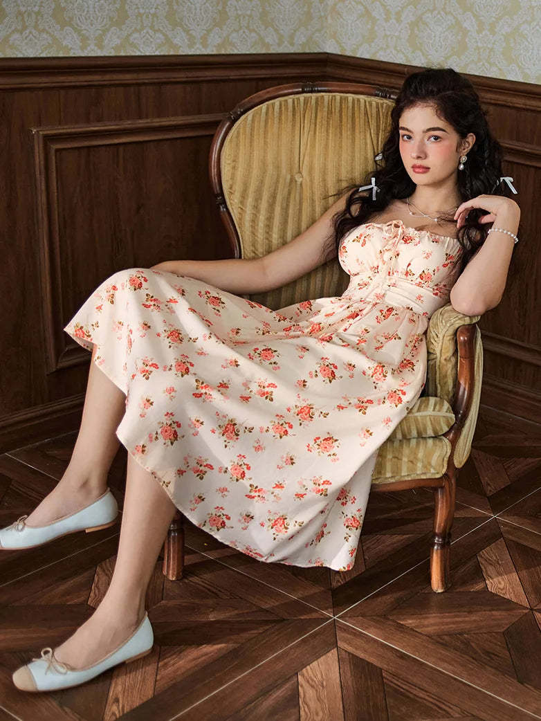 Women 2025 Summer Comfy Floral Dress with Pocket