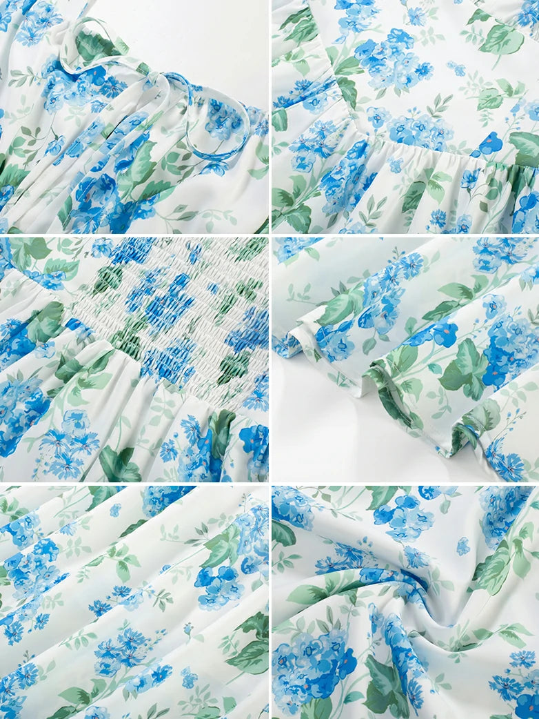 Women 2025 Summer Comfy Floral Dress with Pocket