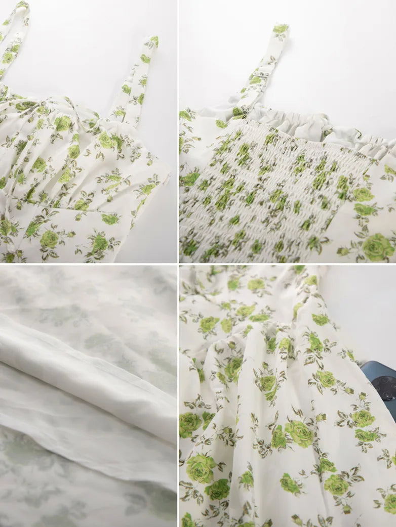 Women 2025 Summer Comfy Floral Dress with Pocket