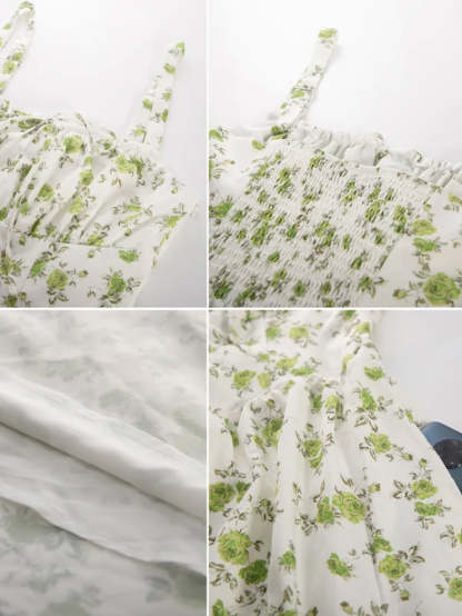 Women 2025 Summer Comfy Floral Dress with Pocket