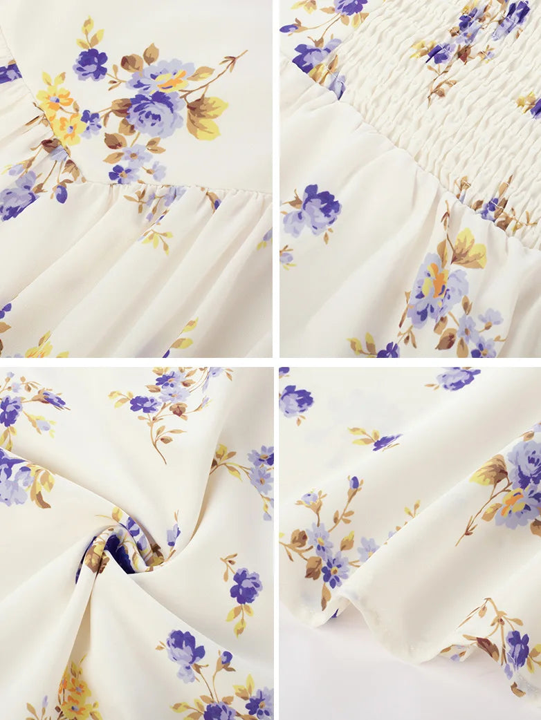 Women 2025 Summer Comfy Floral Dress with Pocket