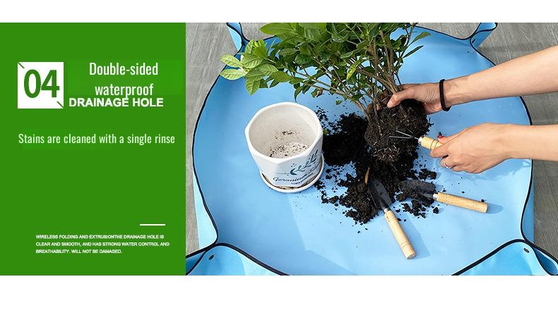 PVC polyester waterproof mat for gardening workspace