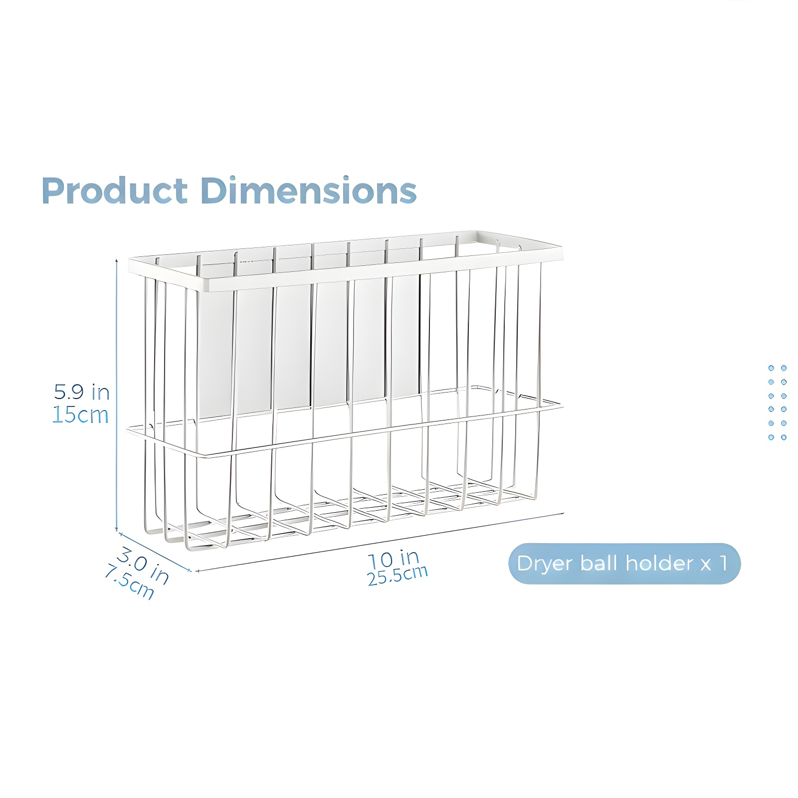 Magnetic Dryer Wool Ball Rack Wall Mounted Laundry Dryer Drum Rack Refrigerator Rack