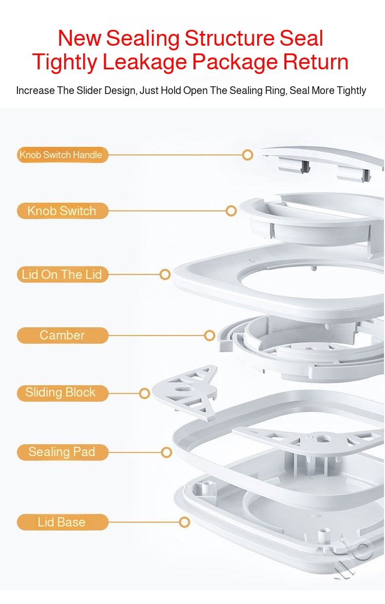 Airtight sealed jars made from healthy materials