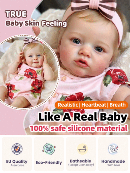Incredibly Lifelike Silicone Doll 👶 with a Realistic Weight & Warm Touch ❤️✨