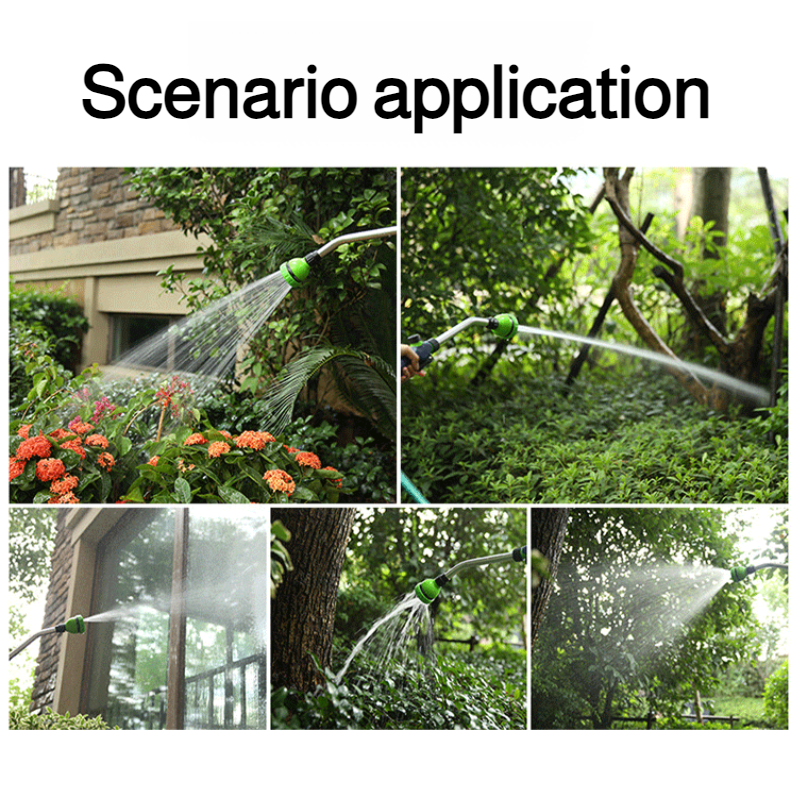 Aluminum tube water spray gun eightsection adjustable nozzle