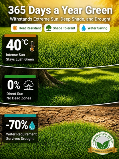 【💯Awarded the highest Dutch bio-grade quality certification!💯】🔥Ultra-fast 3-day sprout grass seed🔥👍Buy one get one free, 98.5% germination rate, 99% lawn recovery!👍