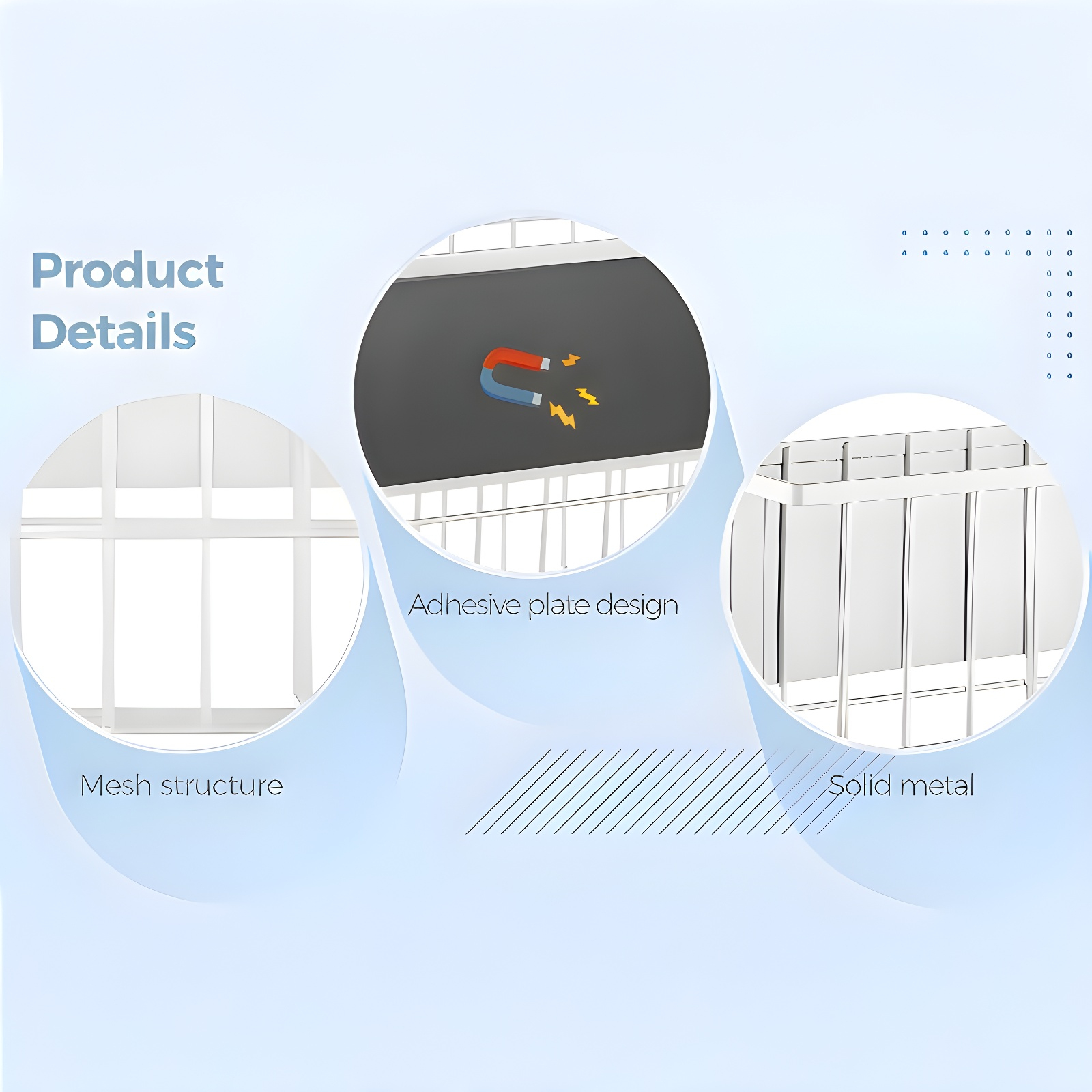 Magnetic Dryer Wool Ball Rack Wall Mounted Laundry Dryer Drum Rack Refrigerator Rack